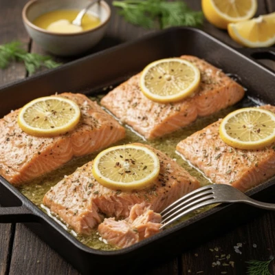 Fırında Tereyağlı Somon